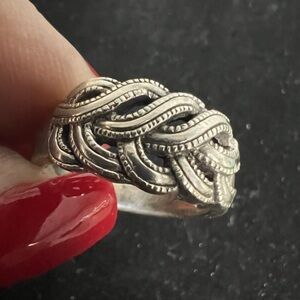 925 STERLING SILVER BRAIDED BAND